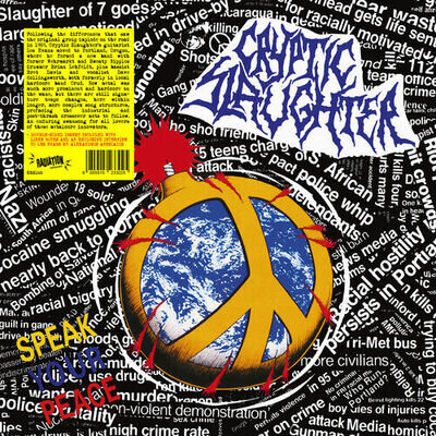 Cryptic Slaughter : Speak Your Peace VINYL 12" Album (2022) ***NEW***