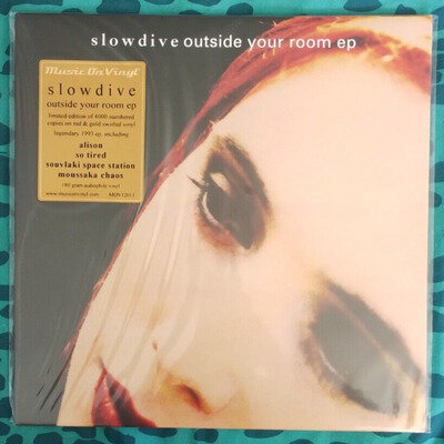 SLOWDIVE Outside Your Room 12" 2020 Ltd No'd Red & Gold Swirled Coloured Vinyl