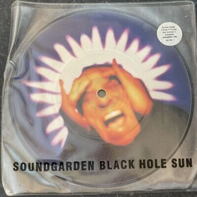 Soundgarden Black hole Sun Picture Vinyl Single Rare