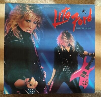 Lita Ford - Dancin' On The Edge UK Vertigo Vinyl LP 1984