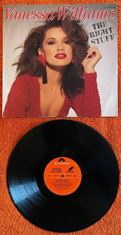 Vanessa Williams – The Right Stuff 12" single (UK) Wing Records WINGX 3