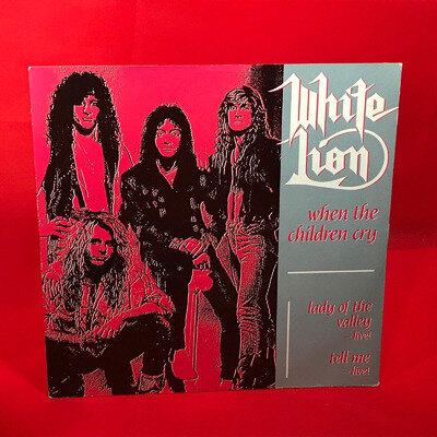 WHITE LION When The Children Cry 1987 UK 3-track 12" vinyl single original