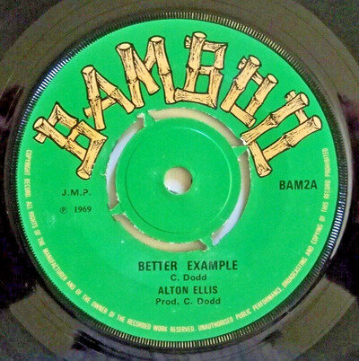 ALTON ELLIS - Better Example / DUKE MORGAN - Lick It Back (1969) BAM2 EX/EX