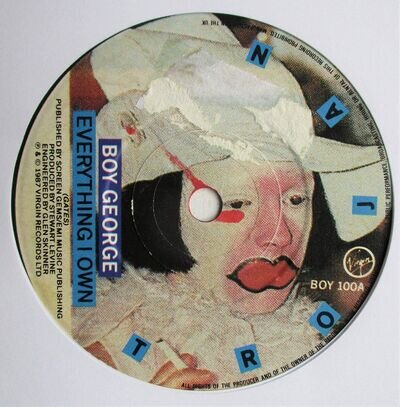 Boy George – 7" UK 45 - Everything I Own - 1987 - Virgin - BOY 100 - NWS - VG+