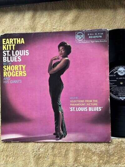 EARTHA KITT…SHORTY ROGERS…ST LOUIS BLUES …(1958)…RCA…Ex…