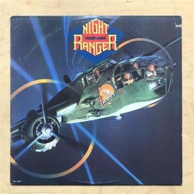 NIGHT RANGER 7 WISHES LP 1985 WITH INNER SLEEVE - SAW CUT IN COVER USA