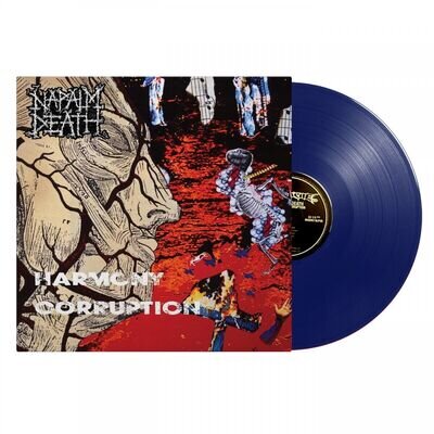 Napalm Death 'Harmony Corruption' Blue Vinyl - NEW