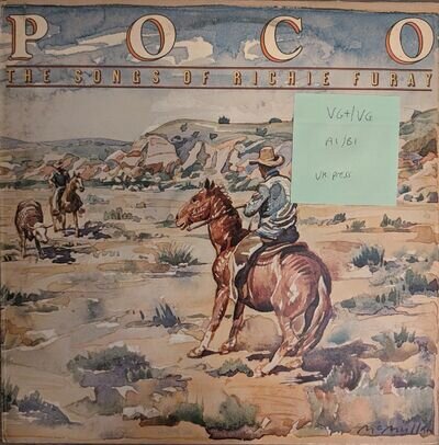 Poco The Songs Of Richie Furay Vinyl Record VG+/VG CBS31781 1979 1st Press