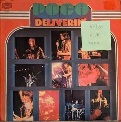 Poco Deliverin' Vinyl Record VG/VG EPC64204 1970 1st Press