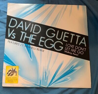 David Guetta Vs. The Egg - Love Don't Let Me Go (Walking Away) 12" Record Vinyl