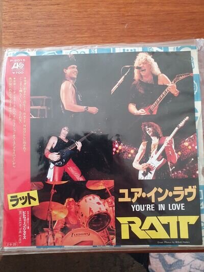 Ratt Youre In Love 1985 7in Vinyl Japanese Import Great Condition