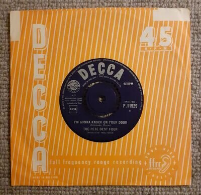 Pete Best Four "I'm Gonna Knock On Your Door" 1964 EX+ & Orig sleeve. Beatles