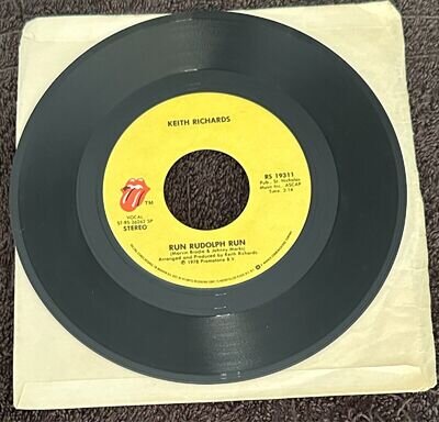 KEITH RICHARDS Run Rudolph Run / Harder They Come RS 19311 (Rolling Stones) 7"