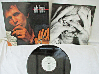 KEITH RICHARDS, TALK IS CHEAP, 1988, ORIG PHOTO/INFO INNER SLEEVE, VG+ CONDITION