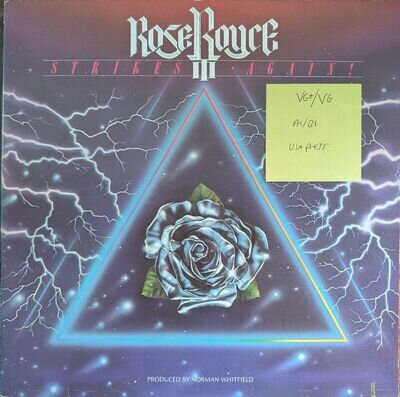 Rose Royce Strikes Again Vinyl Record VG+/VG WHK3227 1978 1st Press