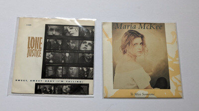 Lot x 2 Maria McKee / Lone Justice 7'' Vinyl Singles