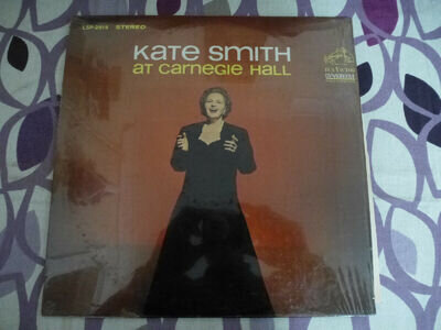 KATE SMITH AT CARNEGHIE HALL ORIGINAL 1963 RCA STEREO USA ISSUE VINYL LP