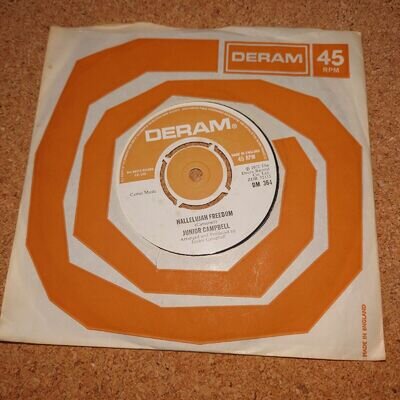 Junior Campbell: Hallelujah Freedom/Alright With Me Vinyl 45 Single MINT 1972