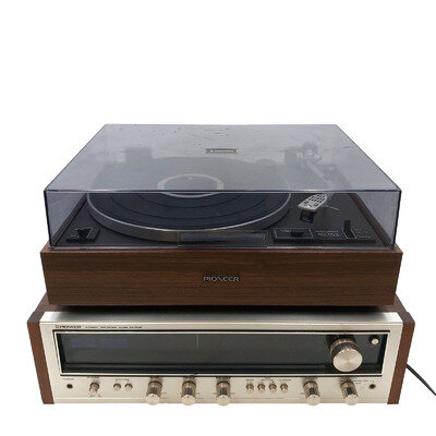 Vintage Pioneer Stereo Hi-Fi System with SX-535 Receiver and PL-12D Turntable