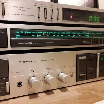 Pioneer hifi stacking seperates, amp.,tuner, timer, Retro sound system.vintage