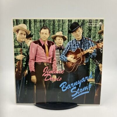 JIMMIE DAVIS BARNYARD STOMP 1988 GERMAN LP BEAR FAMILY RECORDS VG+/VG+