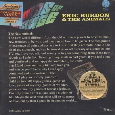 Eric Burdon & The Animals ‎– Winds Of Change (Sealed New LP) One Bent Corner 151