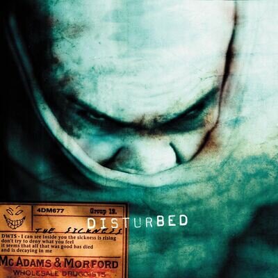 DISTURBED - THE SICKNESS VINYL LP (NEW)