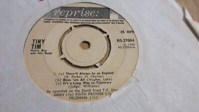 Tiny Tim There'll Always Be an England Medley 1969 **GOOD**