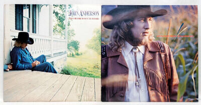 JOHN ANDERSON Countrified & I Just Came Home 2 x Vinyl LPs Warner Bros EX