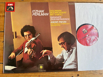 1C 063-02 938 Goldmark Violin Concerto Sarasate Itzhak Perlman Previn