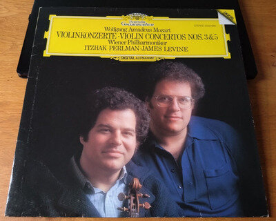 Itzhak Perlman • James Levine - Mozart Violin Concertos: Vinyl LP. D, 1983. EX