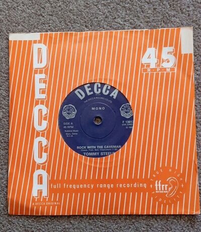 TOMMY STEELE - Rock With The Caveman / Elevator Rock 7" Vinyl Single