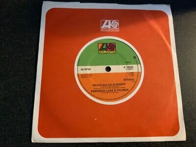 EMERSON LAKE & PALMER Fanfare For The Common Man 1977 UK 7" vinyl Single Stereo