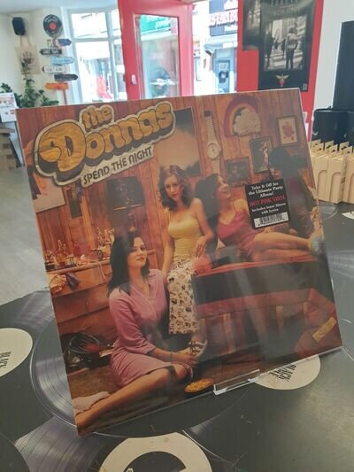 THE DONNAS - SPEND THE NIGHT LTD US IMPORT REISSUED PINK VINYL LP MINT/SEALED