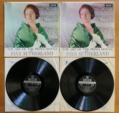 SXL 2256-7 ED1 Joan Sutherland Art Of The Prima Donna 1 & 2 Decca 1st WBg 2LP