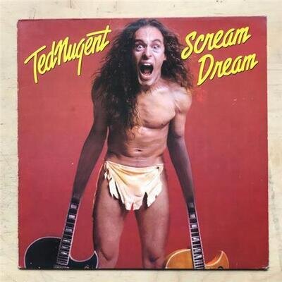 TED NUGENT SCREAM DREAM LP 1980 WITH INNER SLEEVE - NICE CLEAN COPY DUCH