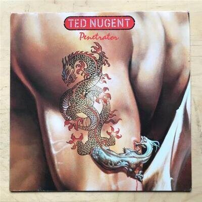 TED NUGENT PENETRATOR - LP 1984 WITH INNER SLEEVE - small tear on cover opening