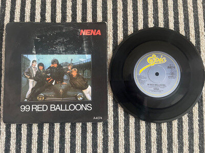 Nena 99 Red Balloons (Club Mix) 12" Single Vinyl Record TA 4074 Epic Good