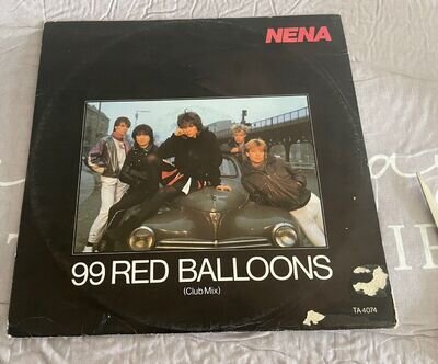 Nena- 99 Red Balloons 12”. Plays Well, Worn Sleeve 80s Electronic