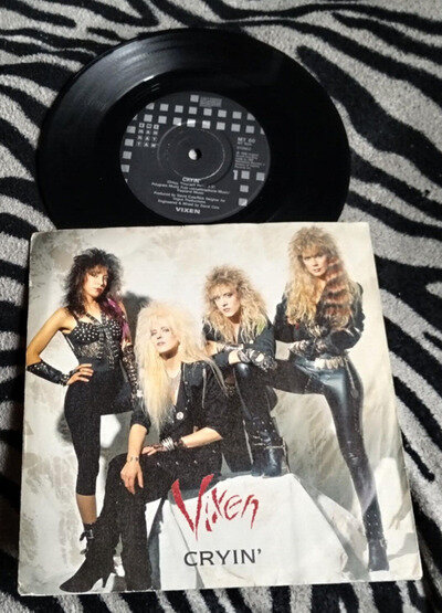 VIXEN CRYIN' 7" VINYL RARE HARD ROCK 1988 EMI MANHATTAN RECORDS