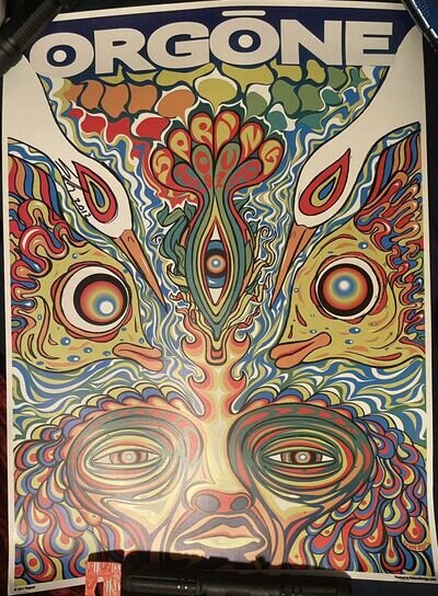 Orgone Spring Tour 2012 Poster Signed By Artist Kevin Vigil 24x18 Rare