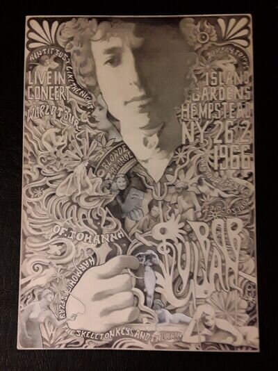 Bob Dylan Poster ORIGINAL art by Steve Harradine 2001