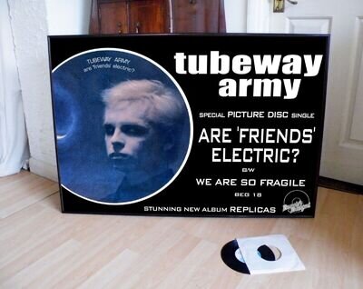 TUBEWAY ARMY ARE FRIENDS ELECTRIC PROMO POSTER,