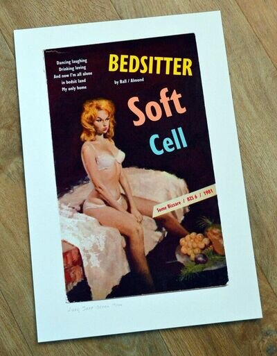 BEDSITTER SOFT CELL POSTER MARC ALMOND - Limited to 50 pieces