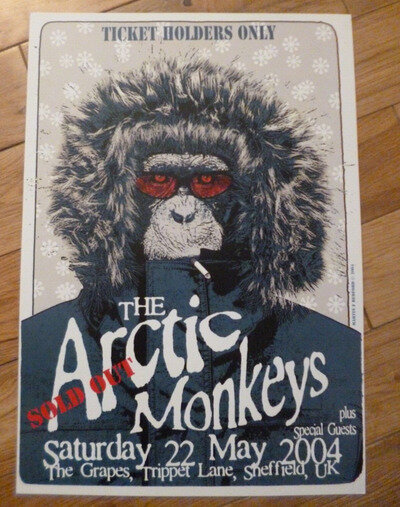 Arctic Monkeys Print Poster (2004) Promotional poster artist Martin Bedford