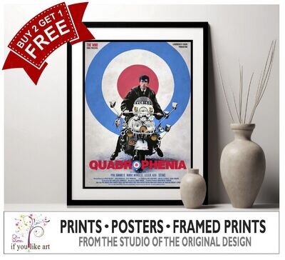 Quadrophenia The Who Print Poster MULTI-PRINT Three FRAMED Options EXCLUSIVE