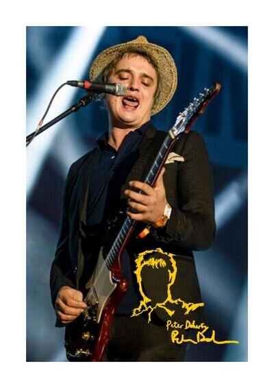 Pete Dochety 1 Babyshambles A4 repro autograph poster with choice of frame