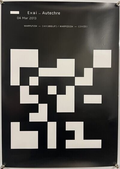 Autechre Exai Official Promo Poster 59x42cm