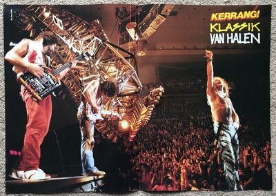 VAN HALEN - 1990 UK Magazine centrefold poster