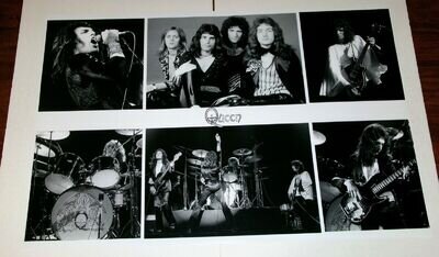 QUEEN 24x36 Custom Photo Poster Live Candid Collage 1974 Tour Mercury May Glam